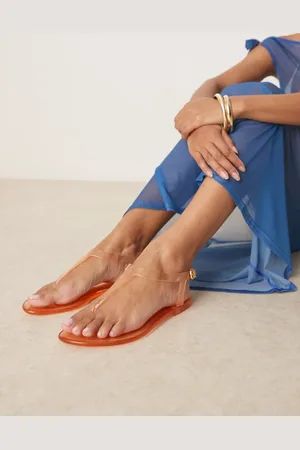 ASOS Float jelly toe post sandal in