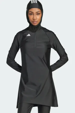 adidas Modest swim long sleeve top in