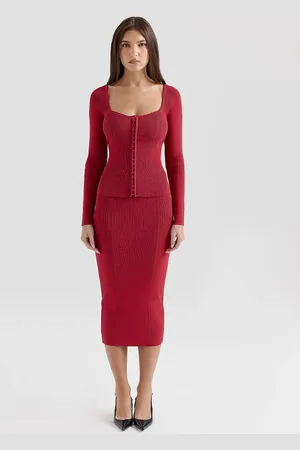 House Of Cb Agatha knitted long sleeve top in