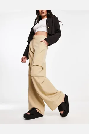 Miss Selfridge Slouchy wide leg cargo trouser in