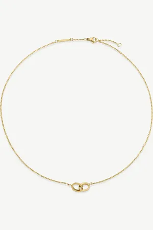 D. Louise Cz linked waterproof necklace in