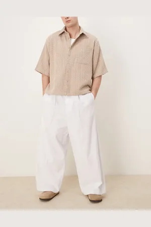 ASOS Baggy balloon trousers with pleats in