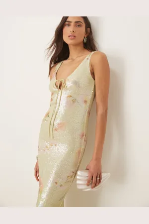 Bardot Eloda sequin midi dress in floral