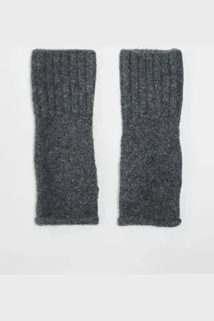 ASOS Roll edge palwarmer in charcoal