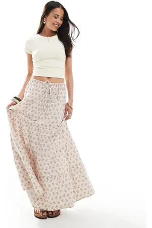 Cotton On Cotton On tiered maxi skirt in paisley stone