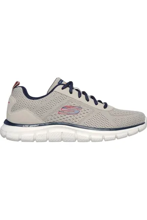 Skechers Track leshur shoes in taupe