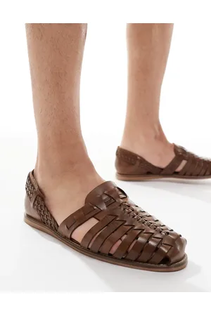 ASOS Fisherman sandals in tan leather