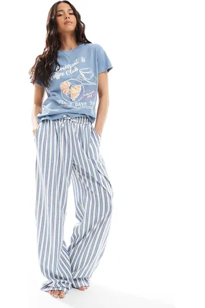 Threadbare Short sleeve graphic print pyjama set in