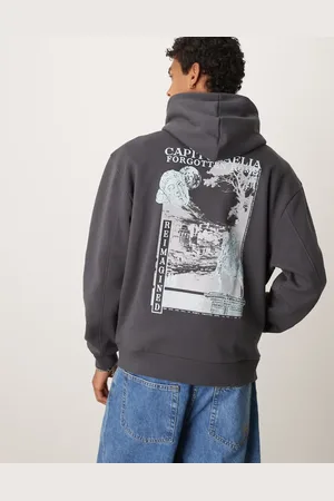 ASOS Oversized hoodie with back print in