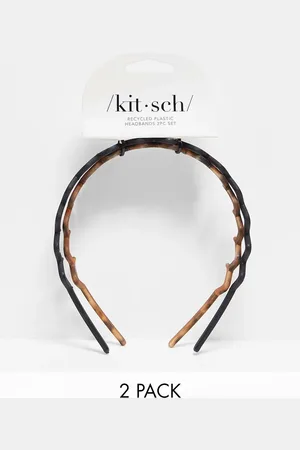 KITSCH Zig Zag Headband 2 Pack - & Tortoise
