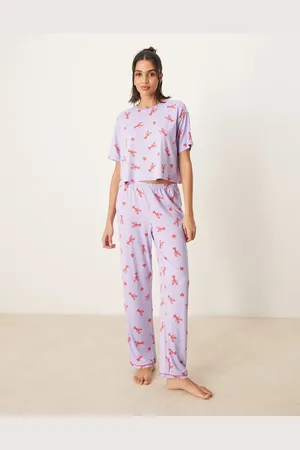 Urban Threads Co-ord trousers with lobster heart print