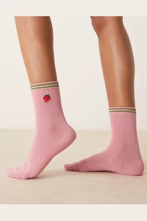 Accessorize Varsity strawberry socks in