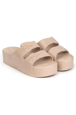 Freedom Moses Scented platform sliders in sand