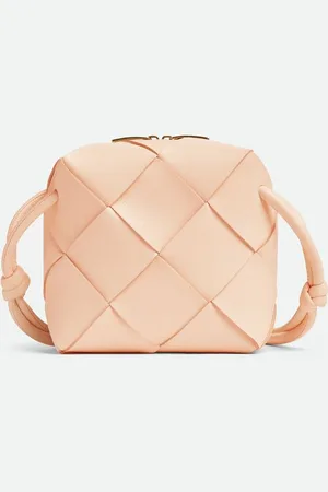 Bottega Veneta Mini Cassette Leather Camera Bag Rose TU