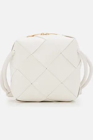 Bottega Veneta Mini Cassette Camera Bag White TU