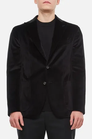 Boglioli Single Breast Velvet K-jacket Black 46