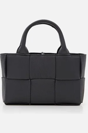 Bottega Veneta Candy Arco Leather Tote Bag Black TU