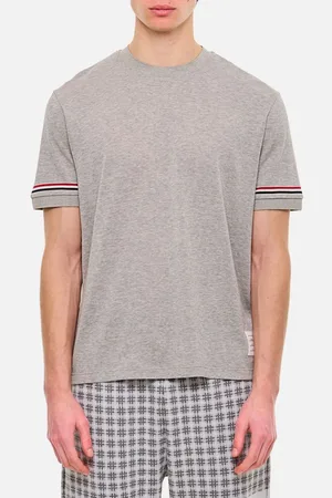 Thom Browne Ribbed Cuff T-shirt Grey 3