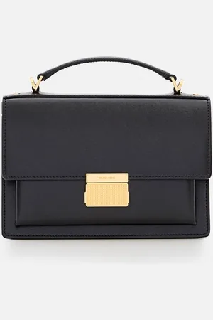 Golden Goose Venezia Palmellato Leather Handbag Black TU