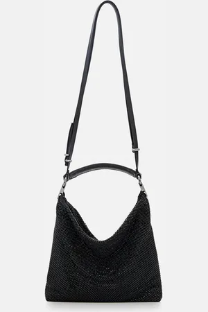 BENEDETTA BRUZZICHES Bella Ciao Rhinestone Shoulder Bag Black TU