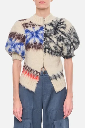 SACAI Pattern Knit Blouson Multicolor 3
