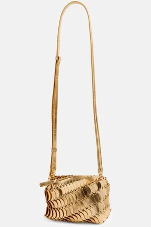 Paco rabanne Leather Crossbody Bag Gold TU
