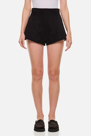 Max Mara Cedro Suede Shorts Black 42