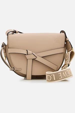 Loewe Gate Small Leather Shoulder Bag Beige TU