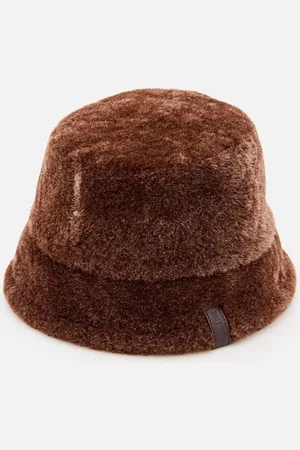 Loewe Shearling Bucket Hat Brown 59