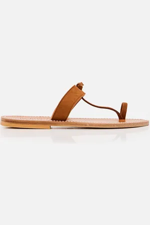K jacques Ganges Leather Sandal Red 36