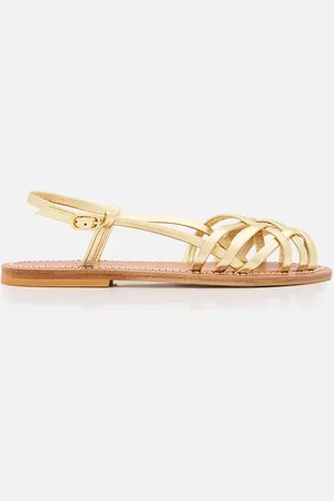 K jacques Delly Leather Sandal Gold 40