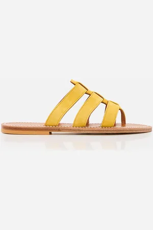 K jacques Dolon Leather Sandal Yellow 36