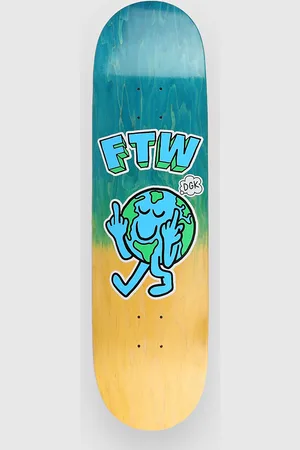 DGK Chaos 8.5" Skateboard Deck yellow tie dye