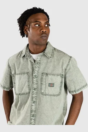 Dickies Newington Shirt acid wash forest