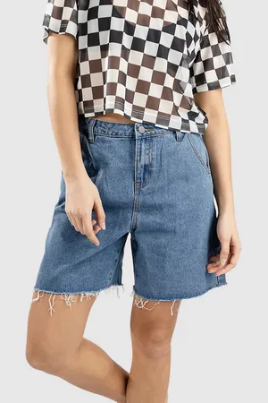 Blue Tomato Pleated Denim Shorts