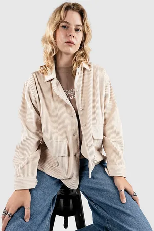 Blue Tomato Fat Cord Shirt white