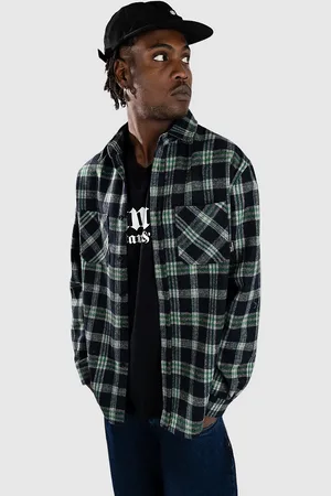 Blue Tomato Flannel Over Shirt green
