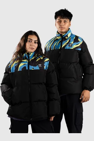 Polypop Tigra Pattern Chest Puffer Jacket