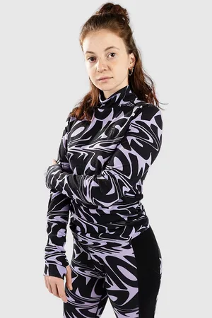 MONS ROYALE Merino Cascade Flex Mock Neck Base Layer Top