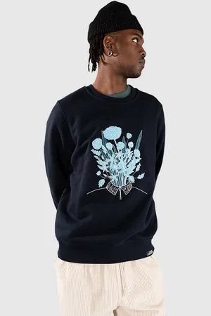 blue flowers Inner Thoughts Sweater