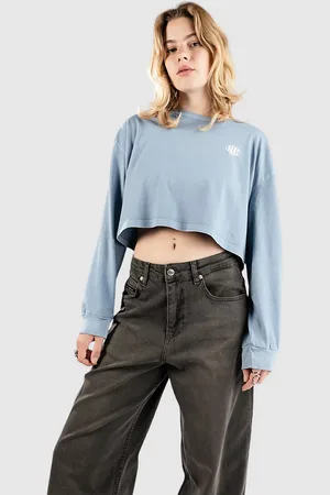 Vans Oval Wash Relax Crop Long Sleeve T-Shirt