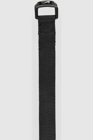 Nike D-Ring Heringbone Web Elongated Tail Belt matte black