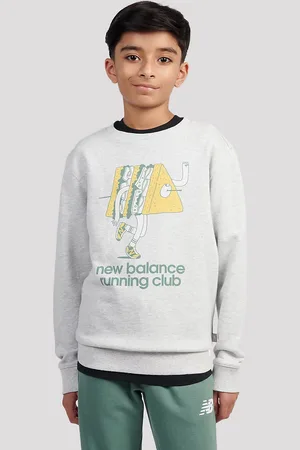 New Balance Running Club Cartoon Graphic Ft Crew Kids Sw
