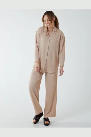 Blue Vanilla Waffle Trousers And Shirt (Set) - M /