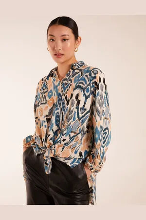 Blue Vanilla Abstract Printed Shirt - M/L /
