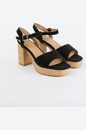 Blue Vanilla Woven Heeled Sandals - UK 3 (EU 36) /