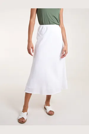 Blue Vanilla Bias Cut Midi Skirt - S /