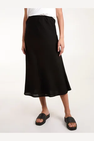 Blue Vanilla Bias Cut Midi Skirt - S /