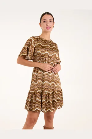 Blue Vanilla Crew Neck Mini Dress - 8 /