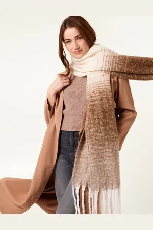 Blue Vanilla Ombré Brushed Scarf - ONE /